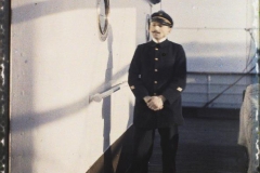 Turquie, Constantinople, A bord de la "Phrygie" Portrait du Second Maître Quigna