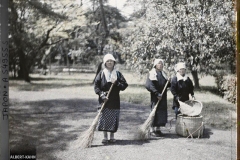 Japon, Kyoto, jardin impérial Sento, vues diverses, type de jardinière