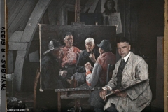 Hollande, Marken, Le Peintre Hering dans son atelier