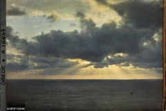 Turquie, Mont Athos, Stravonikita, Lever de Soleil sur la mer