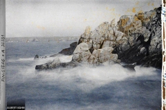 France, Pointe du Raz, L'Enfer de Plogoff et le même Couché, au fond la Baie des Trépassés