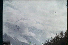 France Les Alpes, Chamonix, Effet de nuage de Montagne vers le Dôme du Goûter