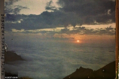 France, Le Coucher de Soleil sur la mer de nuages