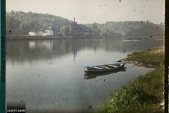 Belgique, Argenteau, Paysages sur la Meuse amont