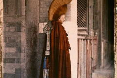 Chine, Pekin, Lama officiant