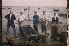 France, Esnandes, près La Rochelle, Groupe de bouchoteurs