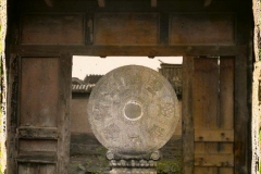 Chine, Pékin, Porte de cour du temple