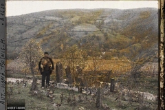 Bosnie, Banjaluka, Le cimetière Turc et l'homme aux poules