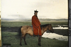 Cavalier Mongol s/ la route d'Ourga
