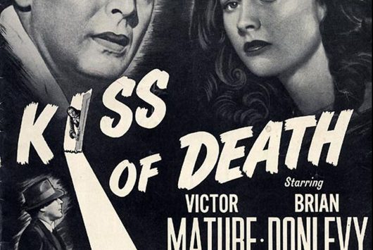 Cartel de la pelícual El beso de la muerte